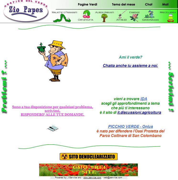 home page del sito